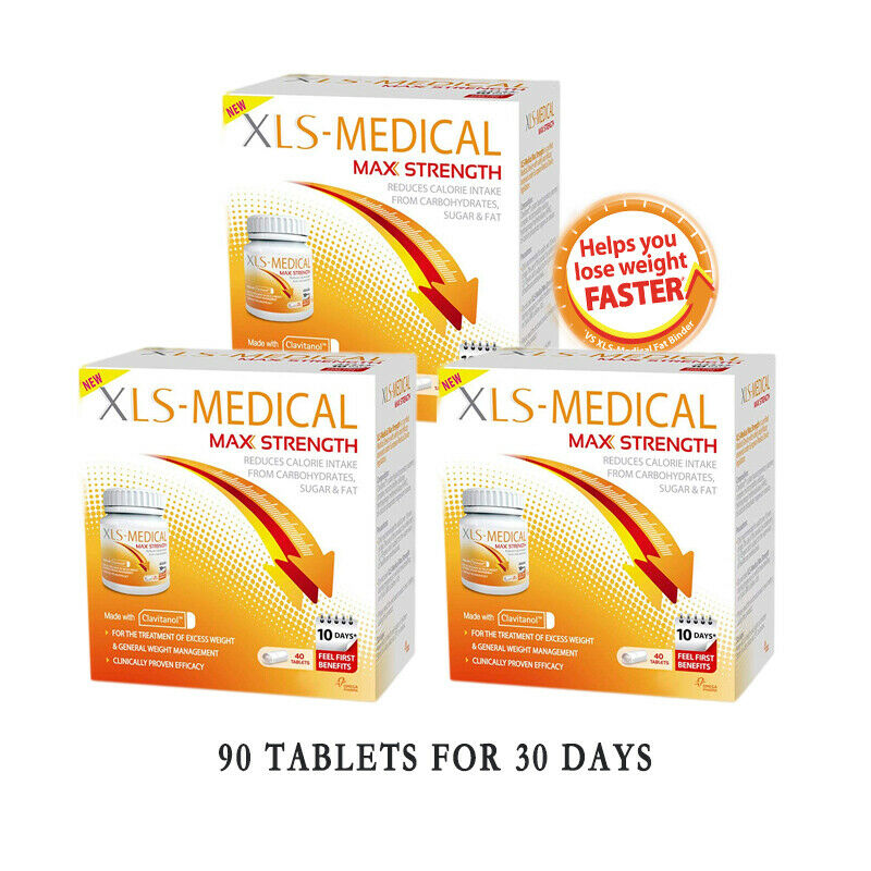 XLS Medical Max Strength Diet Pills for Weight Loss - 40 Tablets