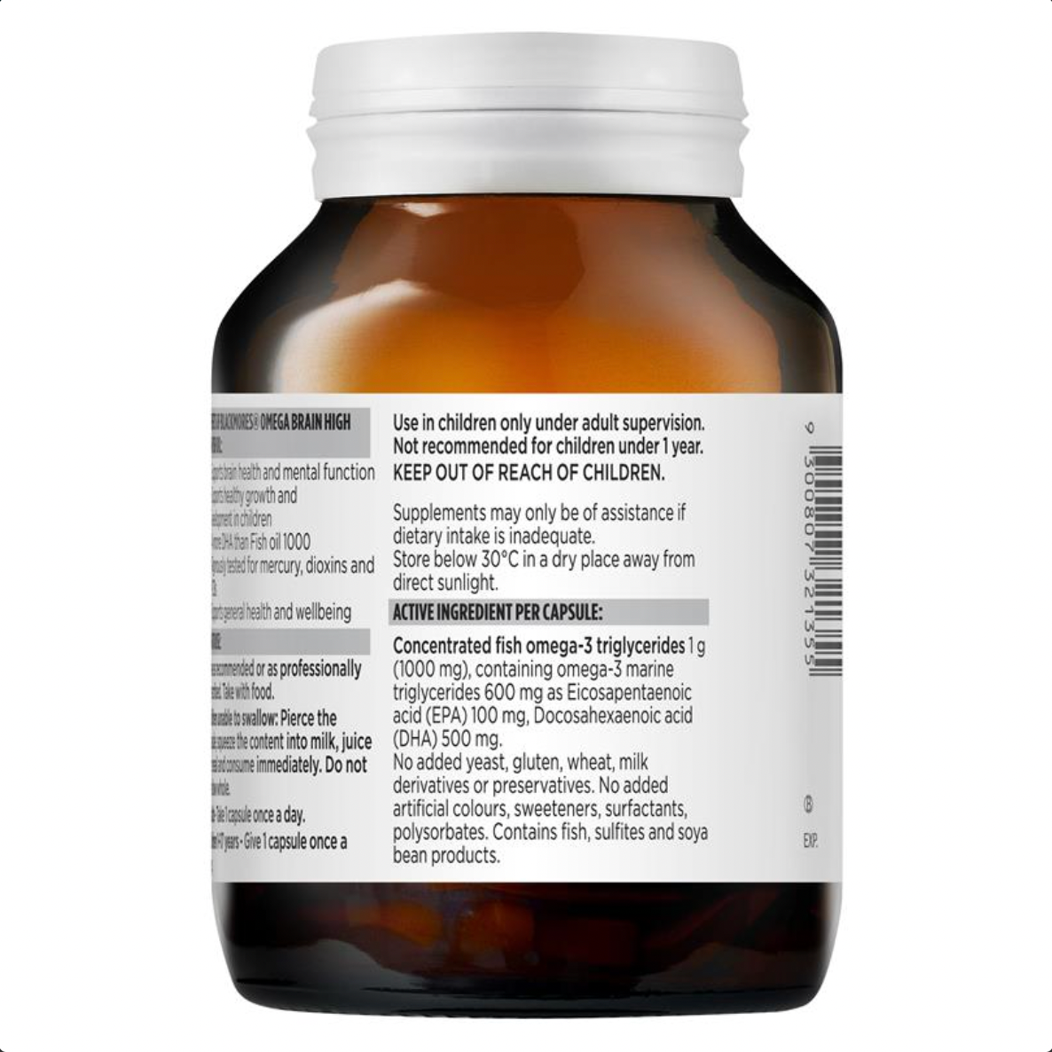 Blackmores Omega Brain Health 60 Capsules – Bio Herb NZ